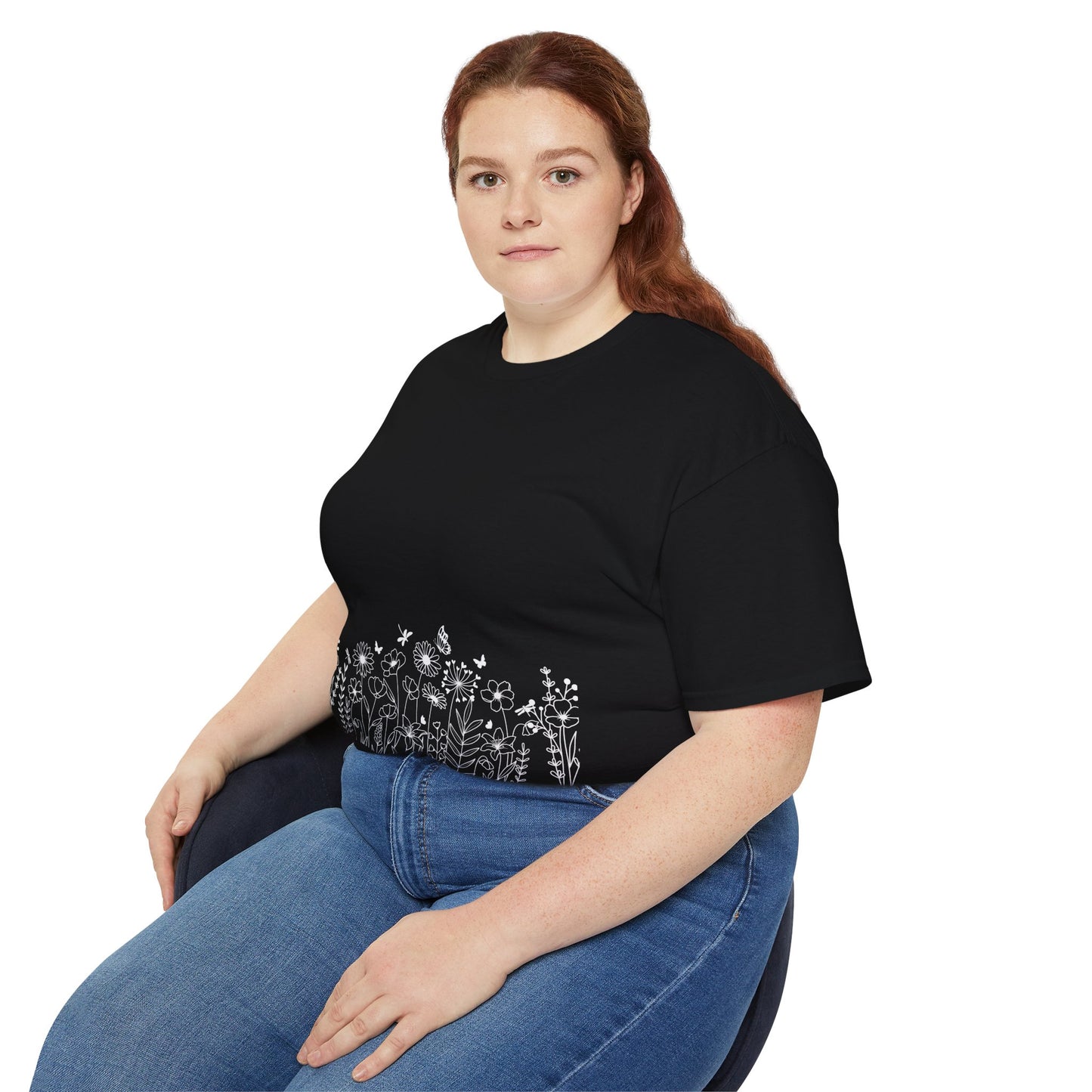Floral Print Unisex Tee - Perfect for Spring Celebrations, Everyday Wear, Gift for Nature Lovers, Casual Style, Eco-Friendly Fashion