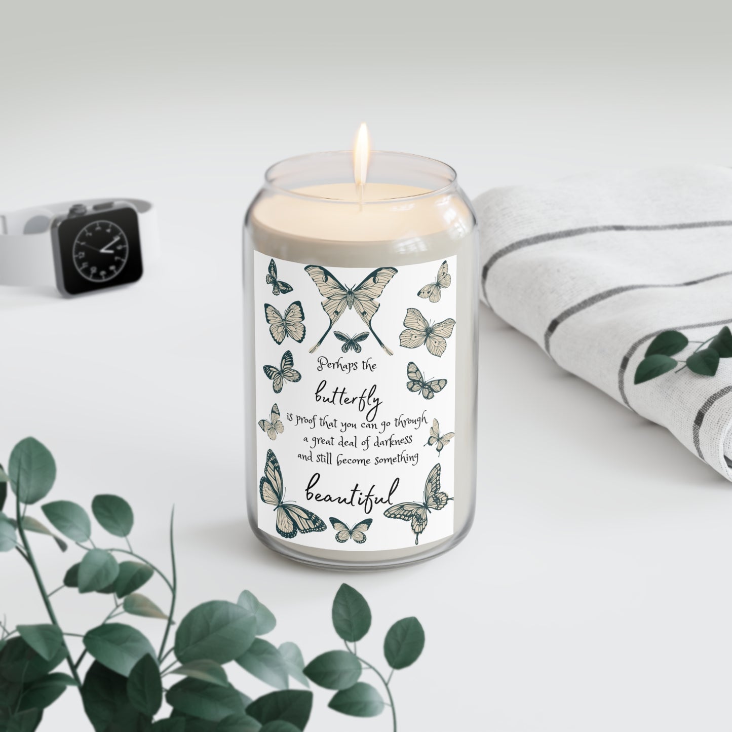 Butterfly Scented Candle - Beautiful Transformation, Aromatherapy Gift, Home Decor, Relaxation, Inspirational Gift