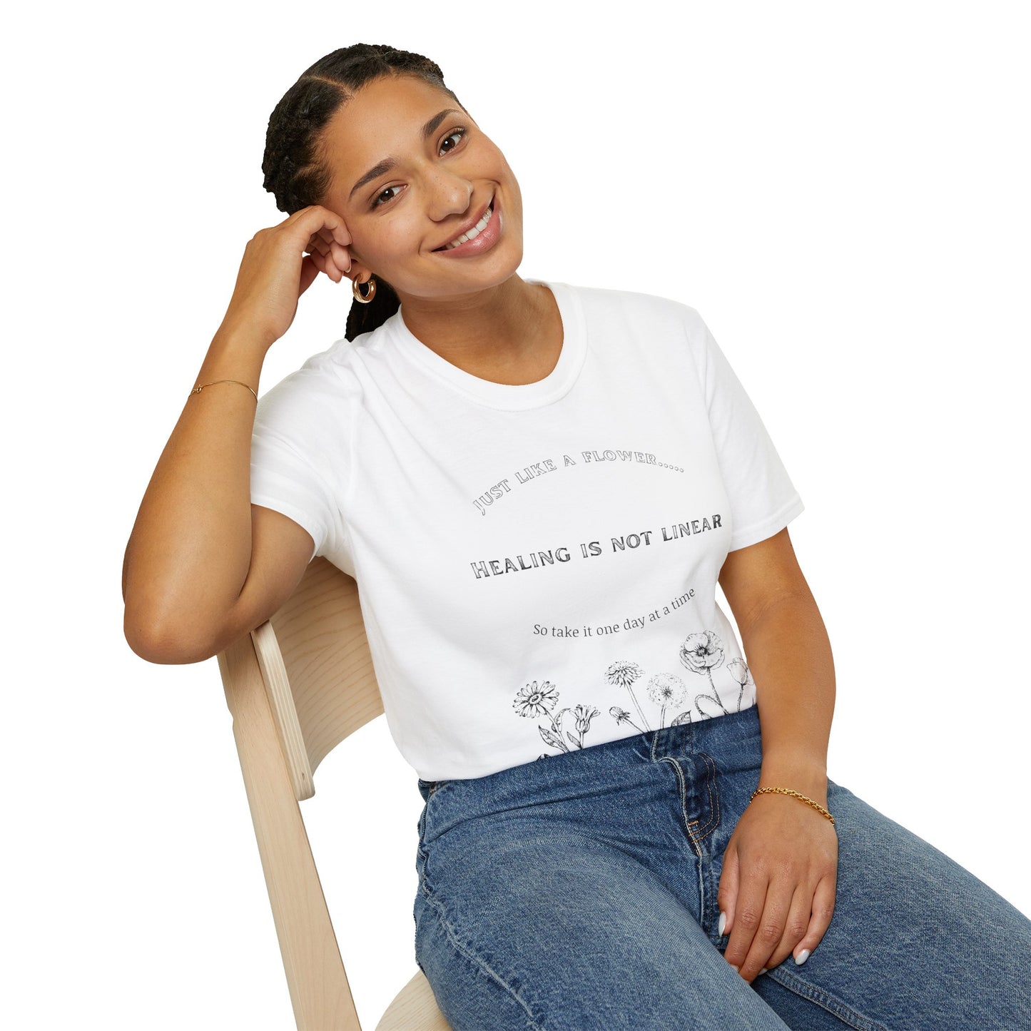 Healing Messages Unisex T-Shirt | Inspirational Apparel for Wellness, Motivational Gift, Self-Care Wear, Mindfulness Fashion