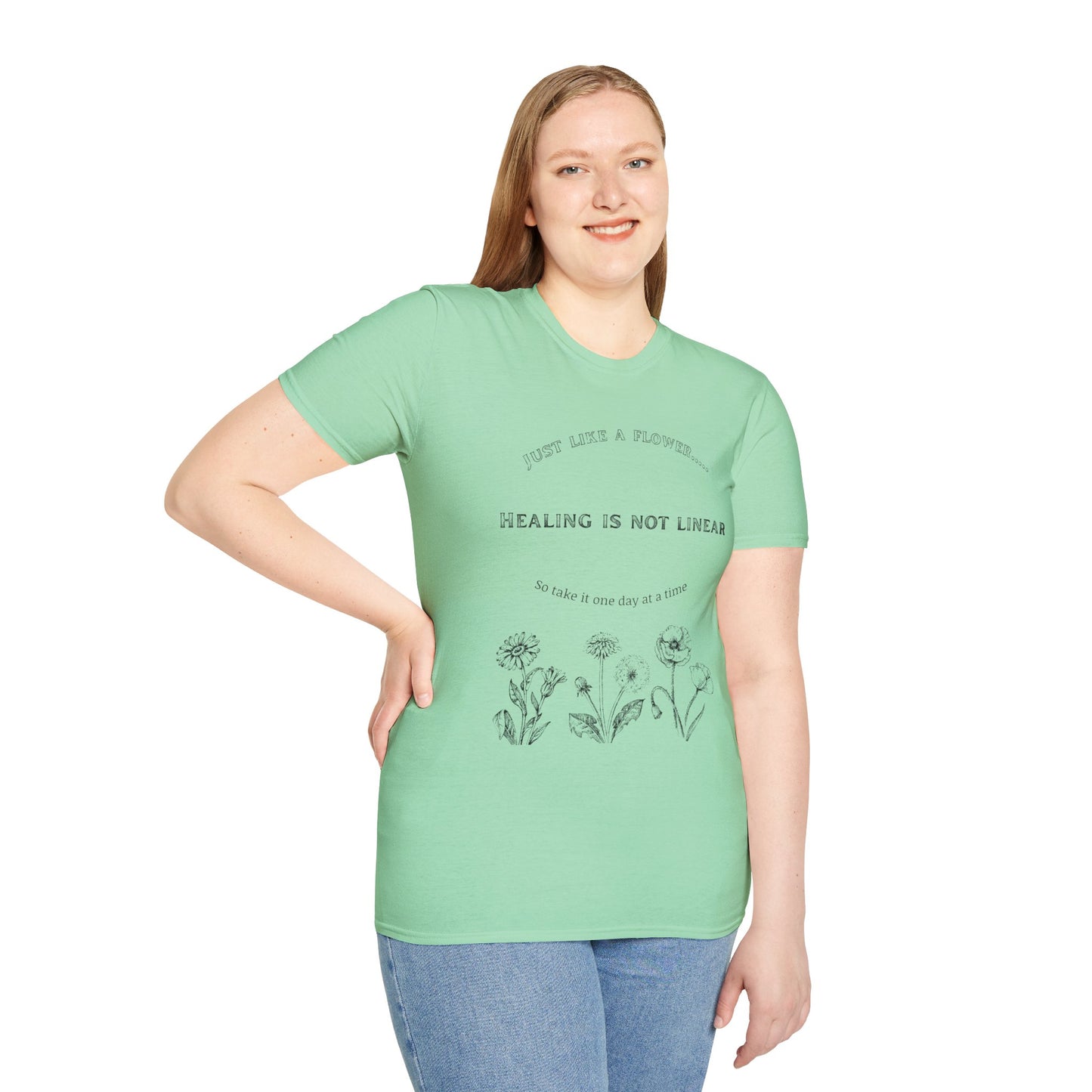Healing Messages Unisex T-Shirt | Inspirational Apparel for Wellness, Motivational Gift, Self-Care Wear, Mindfulness Fashion