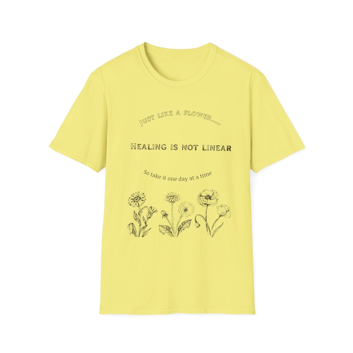 Healing Messages Unisex T-Shirt | Inspirational Apparel for Wellness, Motivational Gift, Self-Care Wear, Mindfulness Fashion