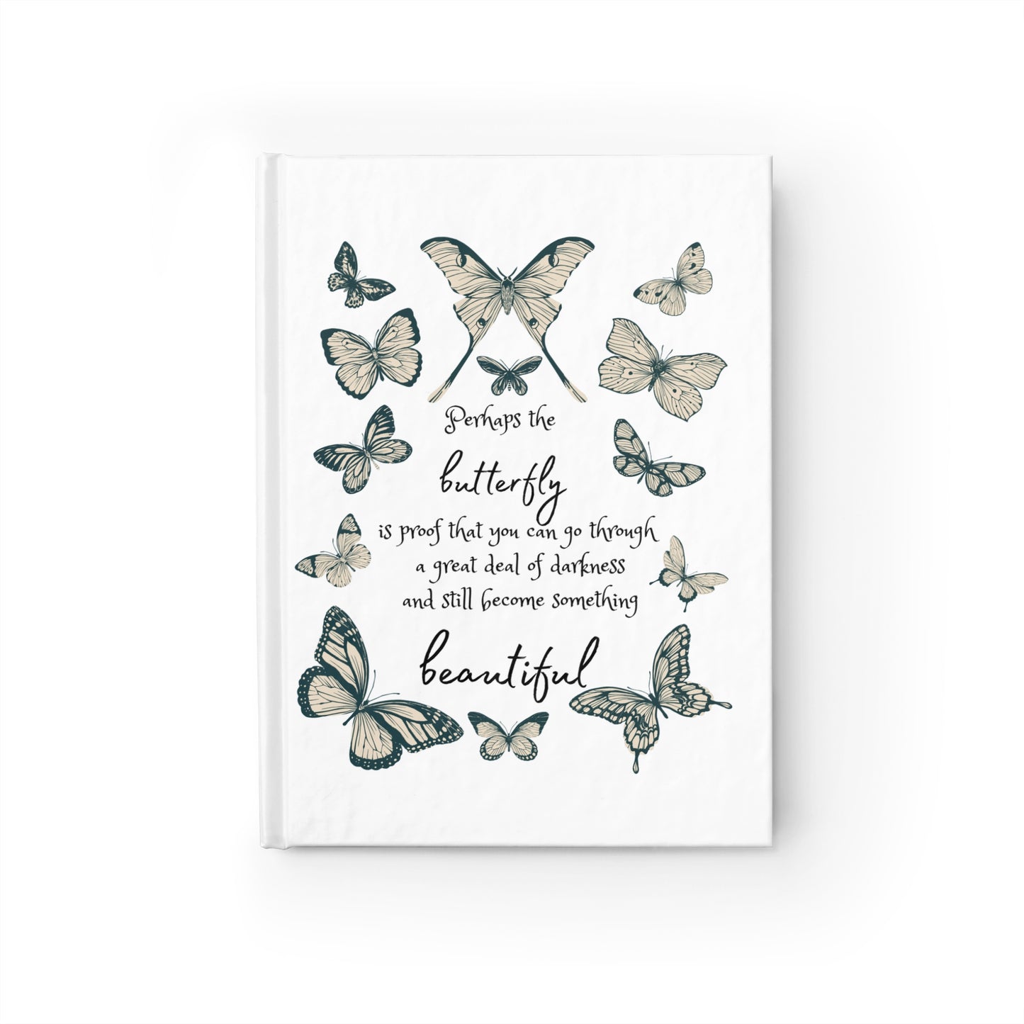 Butterfly Inspirational Journal | Elegant Note-Taking, Gift for Nature Lovers, Self-Reflection, Graduation Gift, Eco-Friendly
