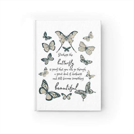 Butterfly Inspirational Journal | Elegant Note-Taking, Gift for Nature Lovers, Self-Reflection, Graduation Gift, Eco-Friendly