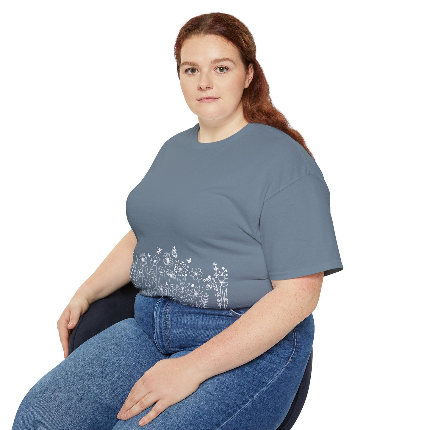 Floral Print Unisex Tee - Perfect for Spring Celebrations, Everyday Wear, Gift for Nature Lovers, Casual Style, Eco-Friendly Fashion