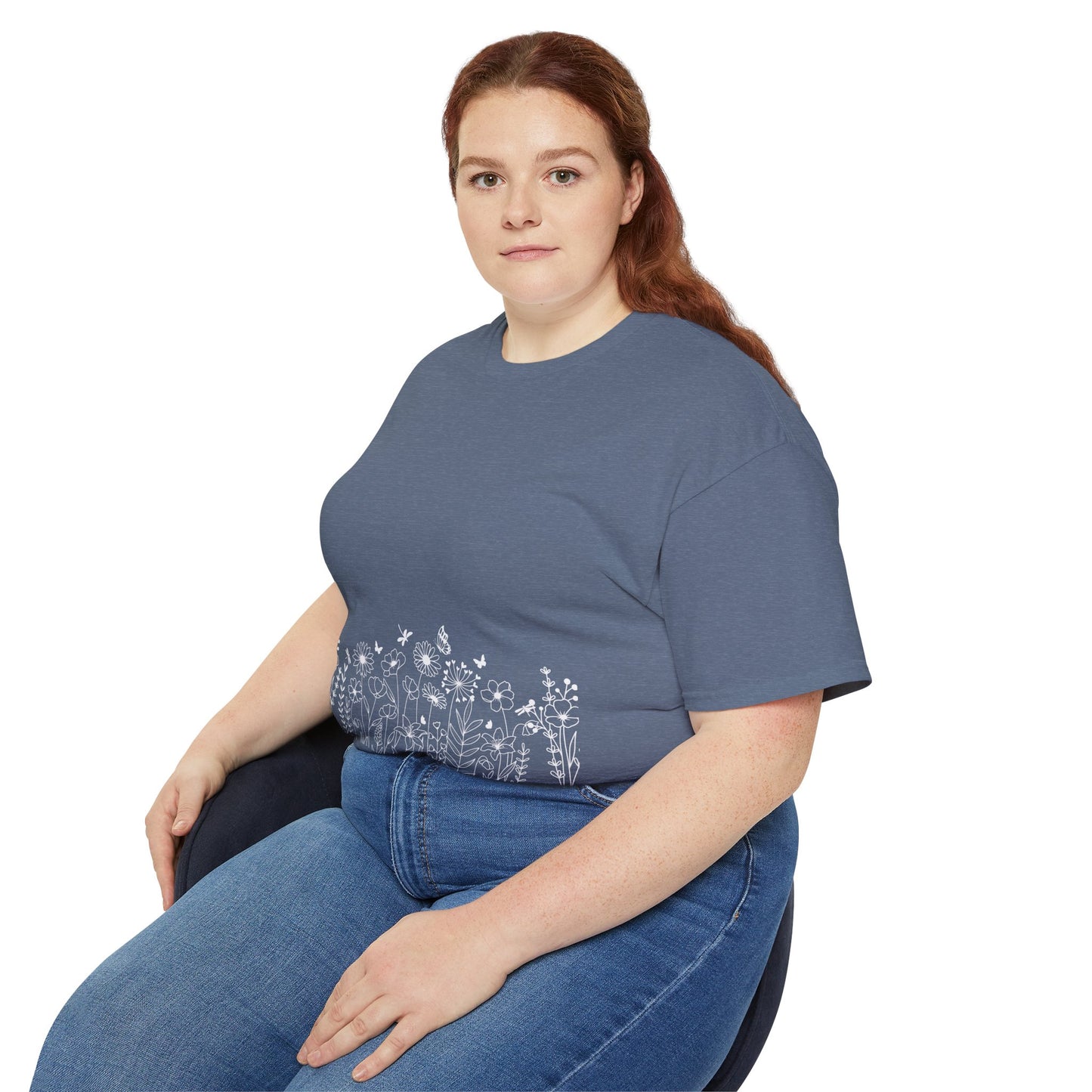 Floral Print Unisex Tee - Perfect for Spring Celebrations, Everyday Wear, Gift for Nature Lovers, Casual Style, Eco-Friendly Fashion