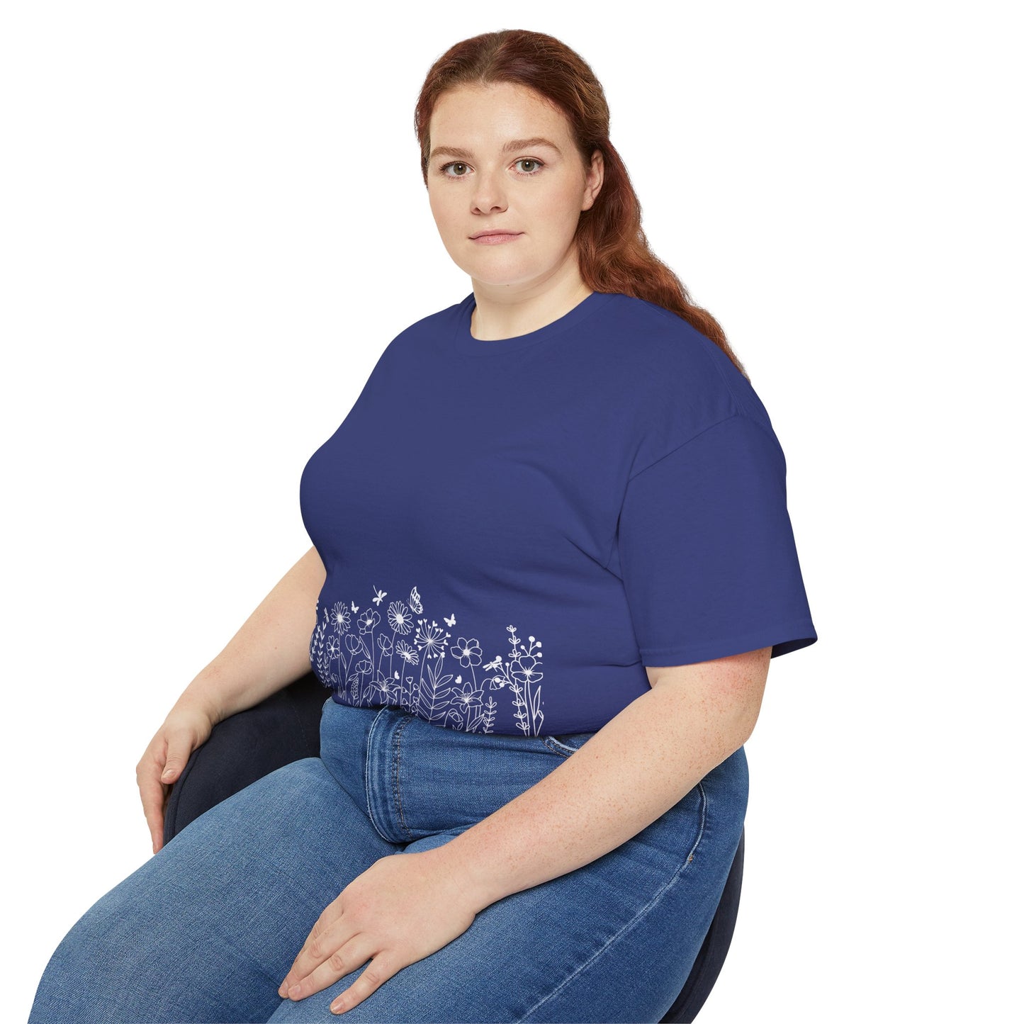 Floral Print Unisex Tee - Perfect for Spring Celebrations, Everyday Wear, Gift for Nature Lovers, Casual Style, Eco-Friendly Fashion
