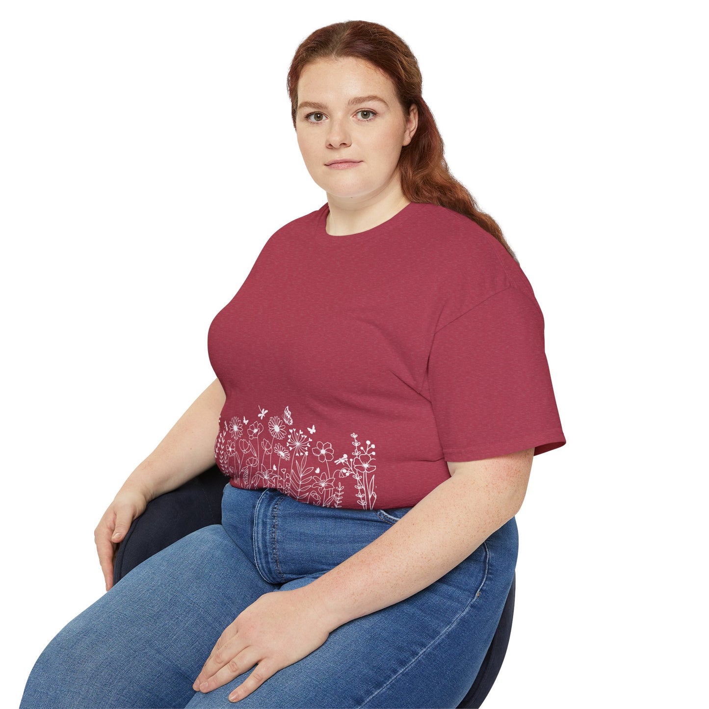 Floral Print Unisex Tee - Perfect for Spring Celebrations, Everyday Wear, Gift for Nature Lovers, Casual Style, Eco-Friendly Fashion