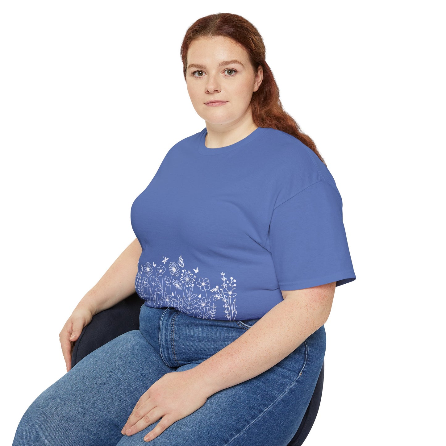 Floral Print Unisex Tee - Perfect for Spring Celebrations, Everyday Wear, Gift for Nature Lovers, Casual Style, Eco-Friendly Fashion