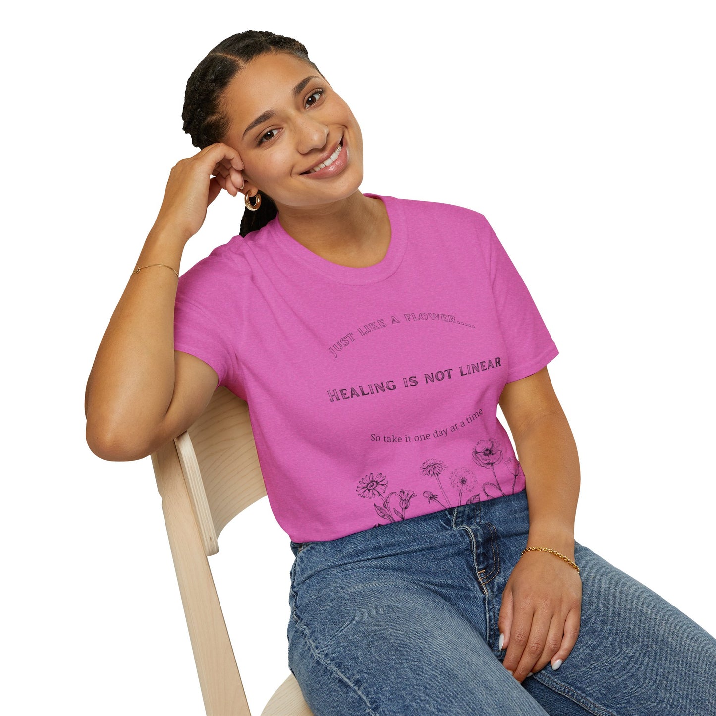 Healing Messages Unisex T-Shirt | Inspirational Apparel for Wellness, Motivational Gift, Self-Care Wear, Mindfulness Fashion