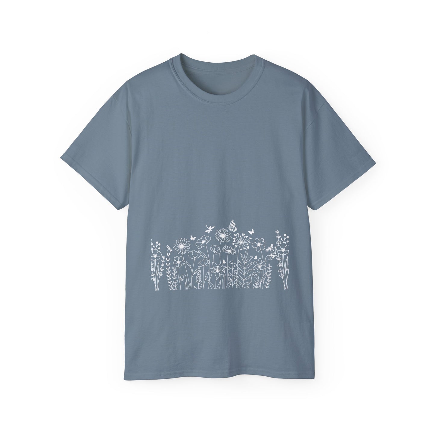 Floral Print Unisex Tee - Perfect for Spring Celebrations, Everyday Wear, Gift for Nature Lovers, Casual Style, Eco-Friendly Fashion