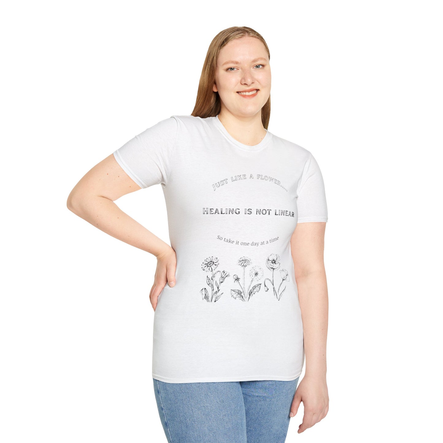 Healing Messages Unisex T-Shirt | Inspirational Apparel for Wellness, Motivational Gift, Self-Care Wear, Mindfulness Fashion