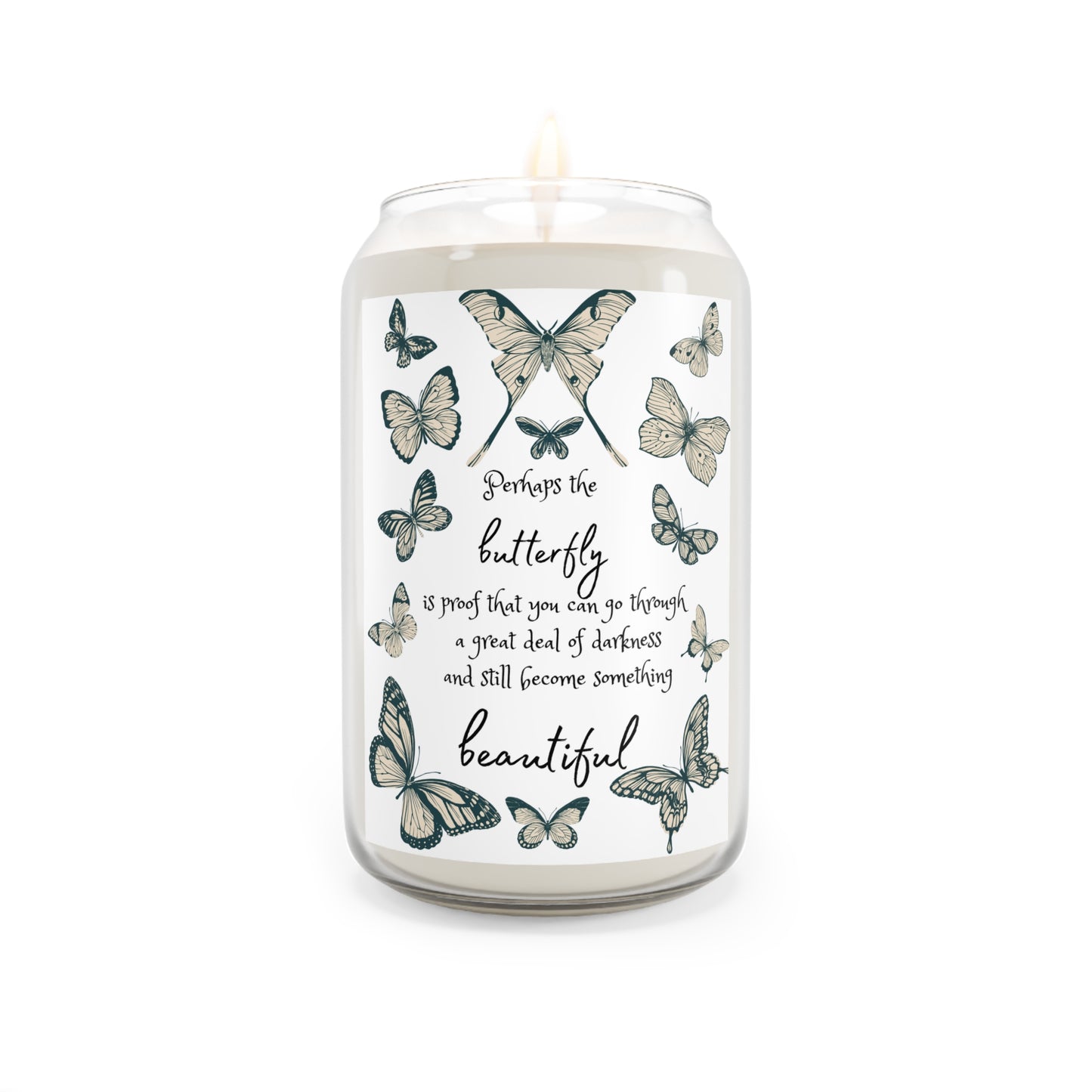 Butterfly Scented Candle - Beautiful Transformation, Aromatherapy Gift, Home Decor, Relaxation, Inspirational Gift