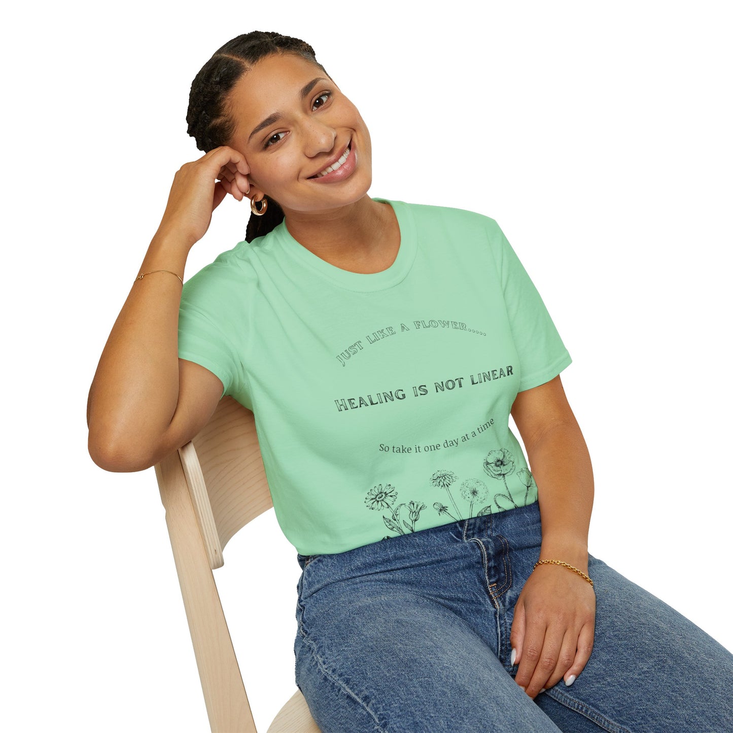Healing Messages Unisex T-Shirt | Inspirational Apparel for Wellness, Motivational Gift, Self-Care Wear, Mindfulness Fashion