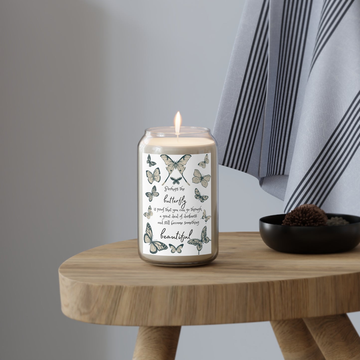 Butterfly Scented Candle - Beautiful Transformation, Aromatherapy Gift, Home Decor, Relaxation, Inspirational Gift