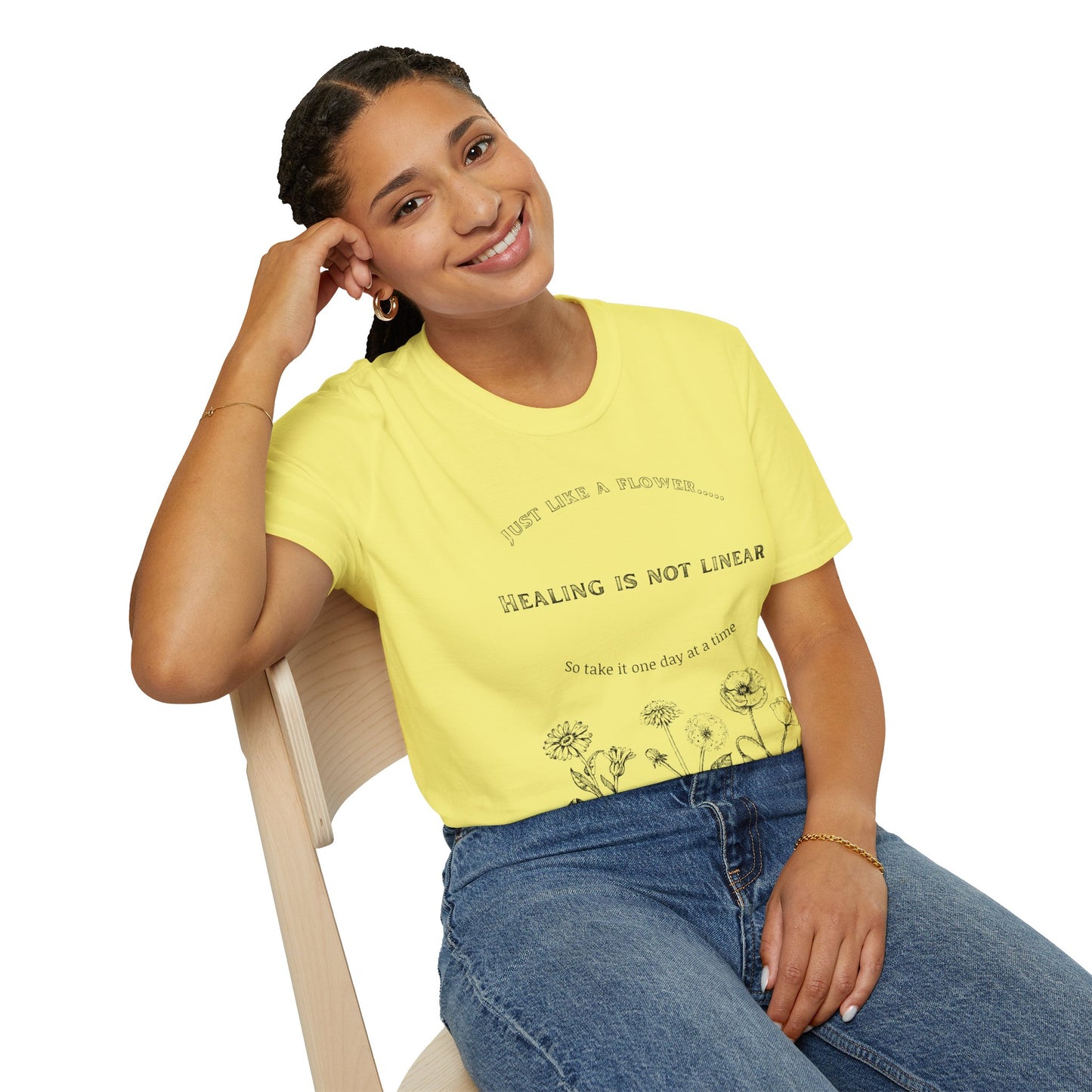Healing Messages Unisex T-Shirt | Inspirational Apparel for Wellness, Motivational Gift, Self-Care Wear, Mindfulness Fashion