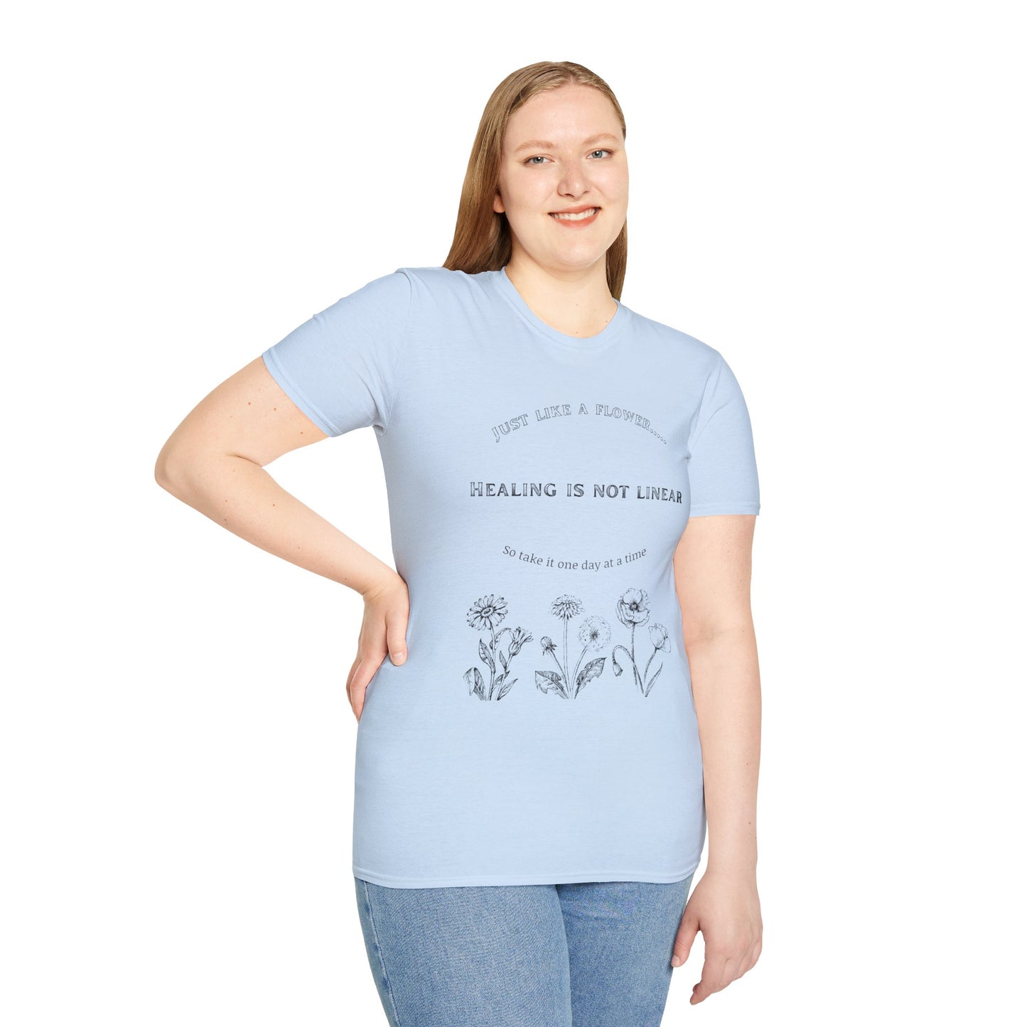 Healing Messages Unisex T-Shirt | Inspirational Apparel for Wellness, Motivational Gift, Self-Care Wear, Mindfulness Fashion