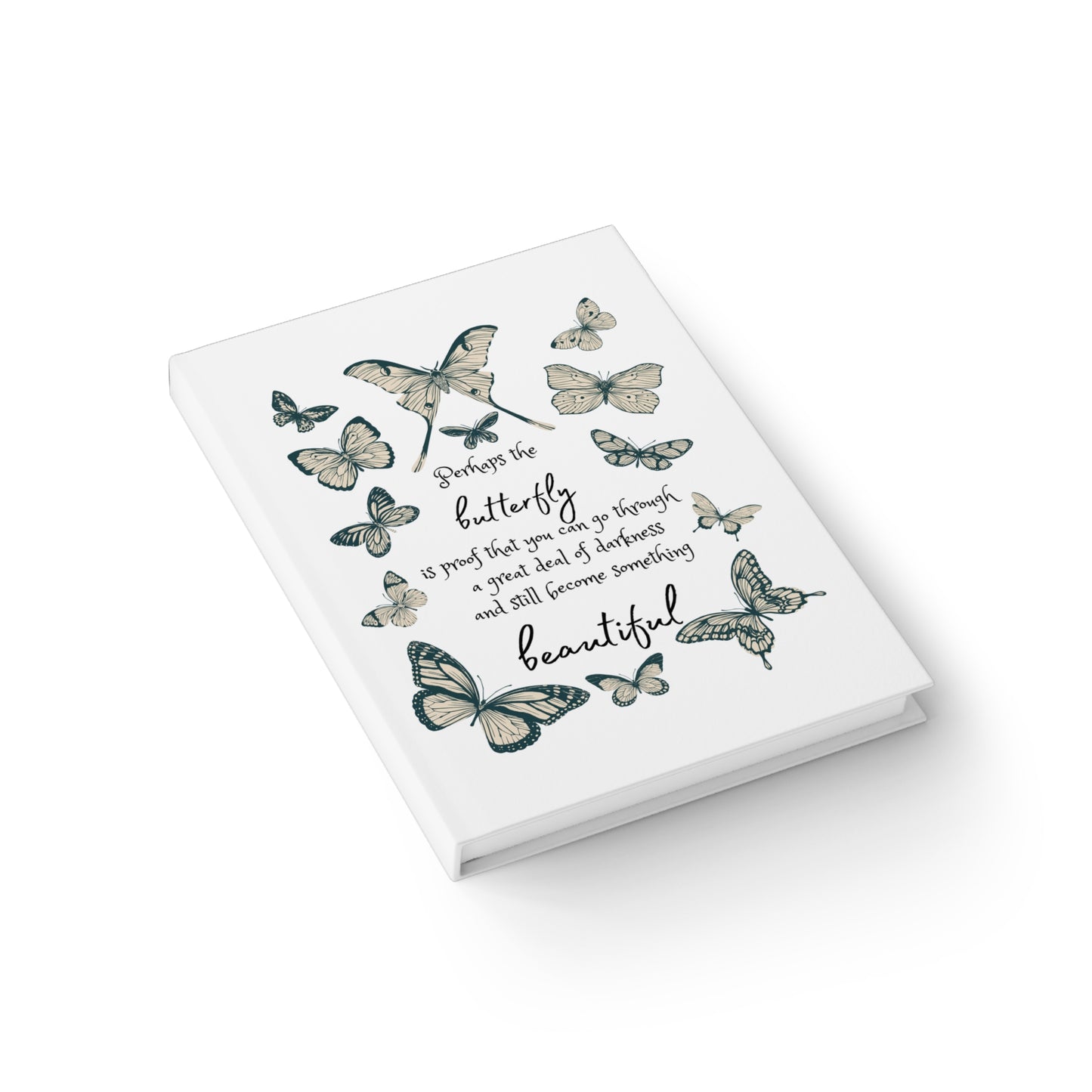 Butterfly Inspirational Journal | Elegant Note-Taking, Gift for Nature Lovers, Self-Reflection, Graduation Gift, Eco-Friendly