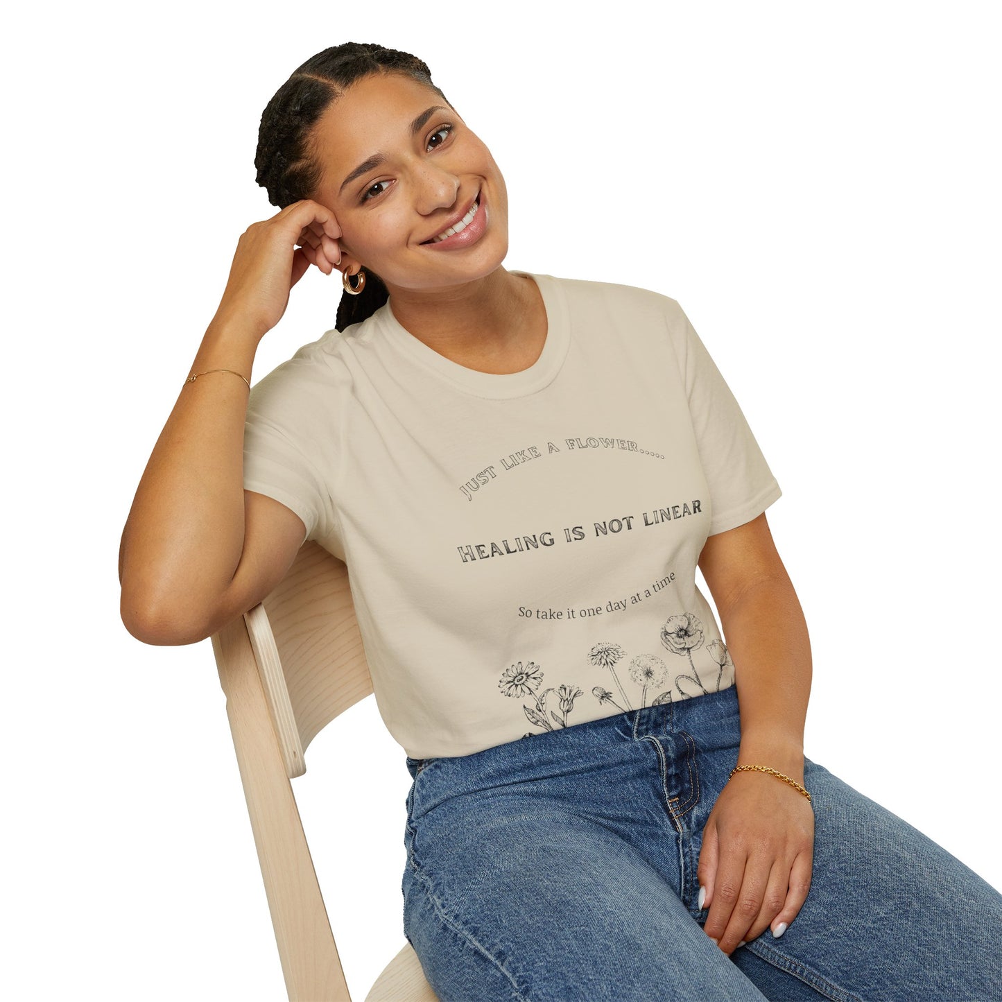 Healing Messages Unisex T-Shirt | Inspirational Apparel for Wellness, Motivational Gift, Self-Care Wear, Mindfulness Fashion