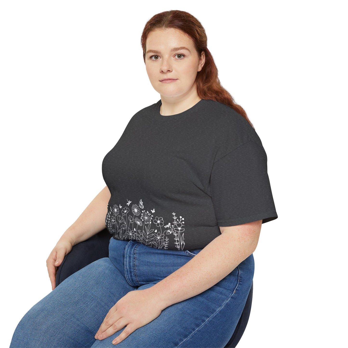 Floral Print Unisex Tee - Perfect for Spring Celebrations, Everyday Wear, Gift for Nature Lovers, Casual Style, Eco-Friendly Fashion