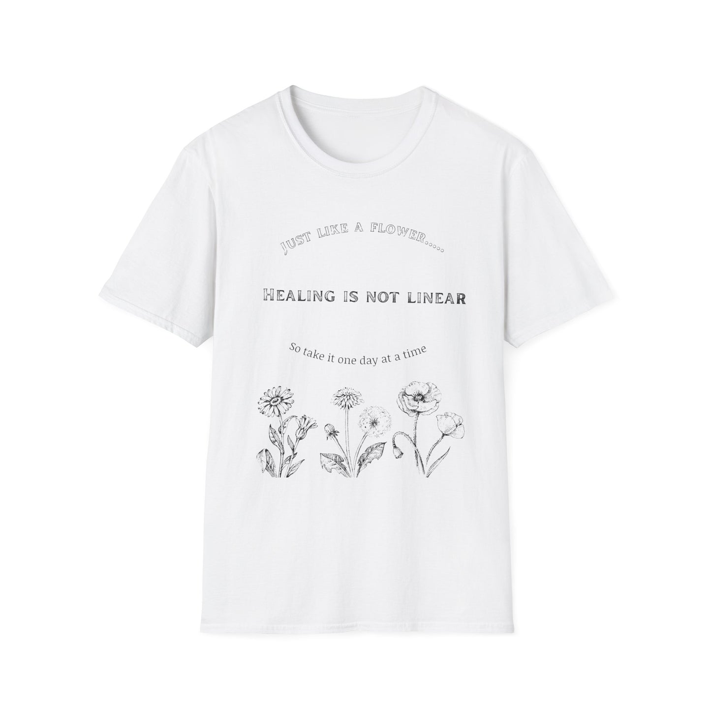 Healing Messages Unisex T-Shirt | Inspirational Apparel for Wellness, Motivational Gift, Self-Care Wear, Mindfulness Fashion