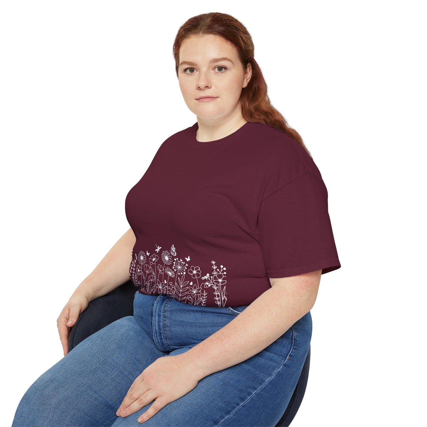 Floral Print Unisex Tee - Perfect for Spring Celebrations, Everyday Wear, Gift for Nature Lovers, Casual Style, Eco-Friendly Fashion
