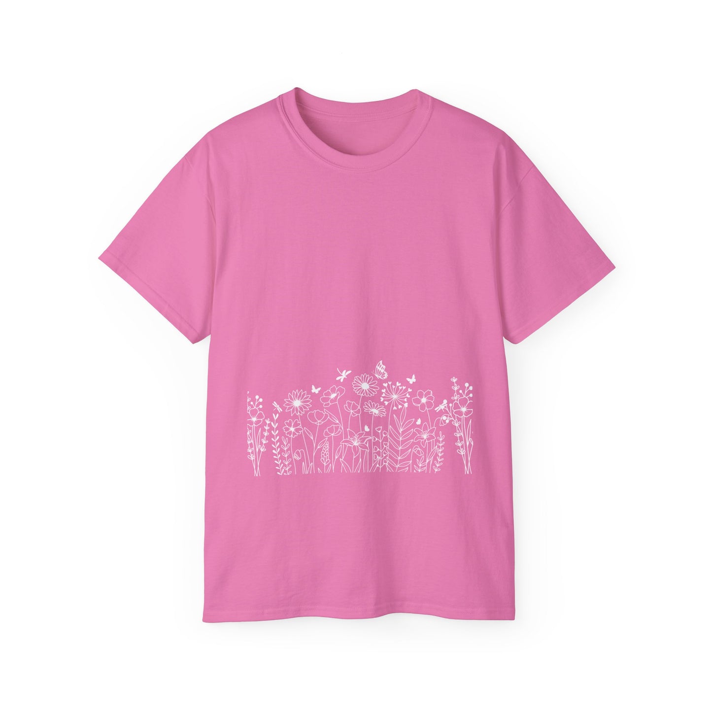 Floral Print Unisex Tee - Perfect for Spring Celebrations, Everyday Wear, Gift for Nature Lovers, Casual Style, Eco-Friendly Fashion