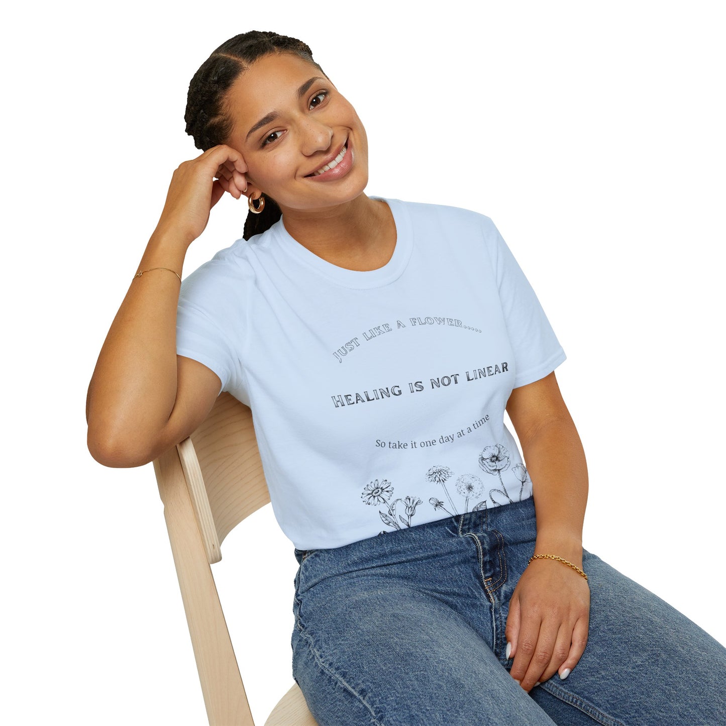 Healing Messages Unisex T-Shirt | Inspirational Apparel for Wellness, Motivational Gift, Self-Care Wear, Mindfulness Fashion