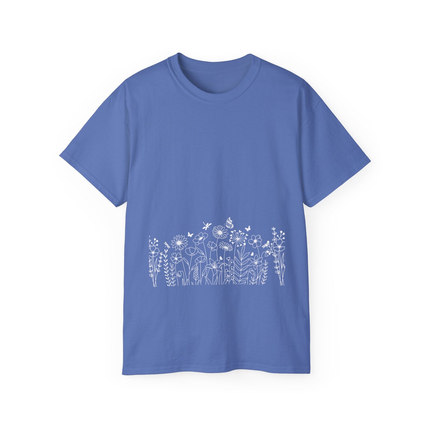 Floral Print Unisex Tee - Perfect for Spring Celebrations, Everyday Wear, Gift for Nature Lovers, Casual Style, Eco-Friendly Fashion