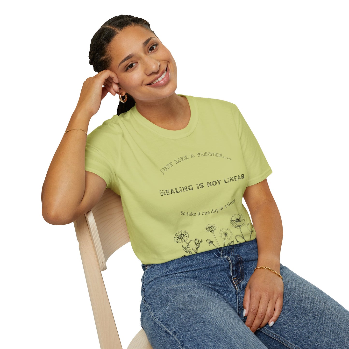 Healing Messages Unisex T-Shirt | Inspirational Apparel for Wellness, Motivational Gift, Self-Care Wear, Mindfulness Fashion