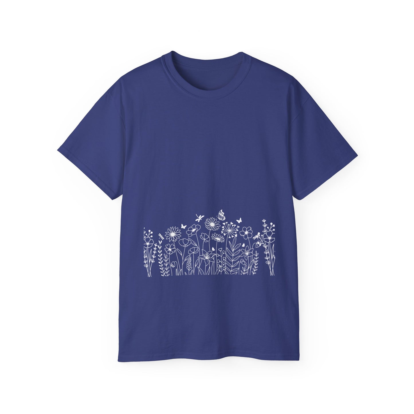 Floral Print Unisex Tee - Perfect for Spring Celebrations, Everyday Wear, Gift for Nature Lovers, Casual Style, Eco-Friendly Fashion