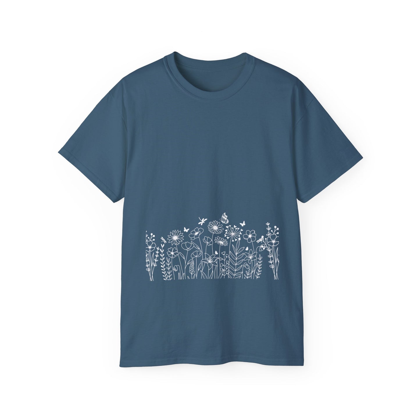 Floral Print Unisex Tee - Perfect for Spring Celebrations, Everyday Wear, Gift for Nature Lovers, Casual Style, Eco-Friendly Fashion