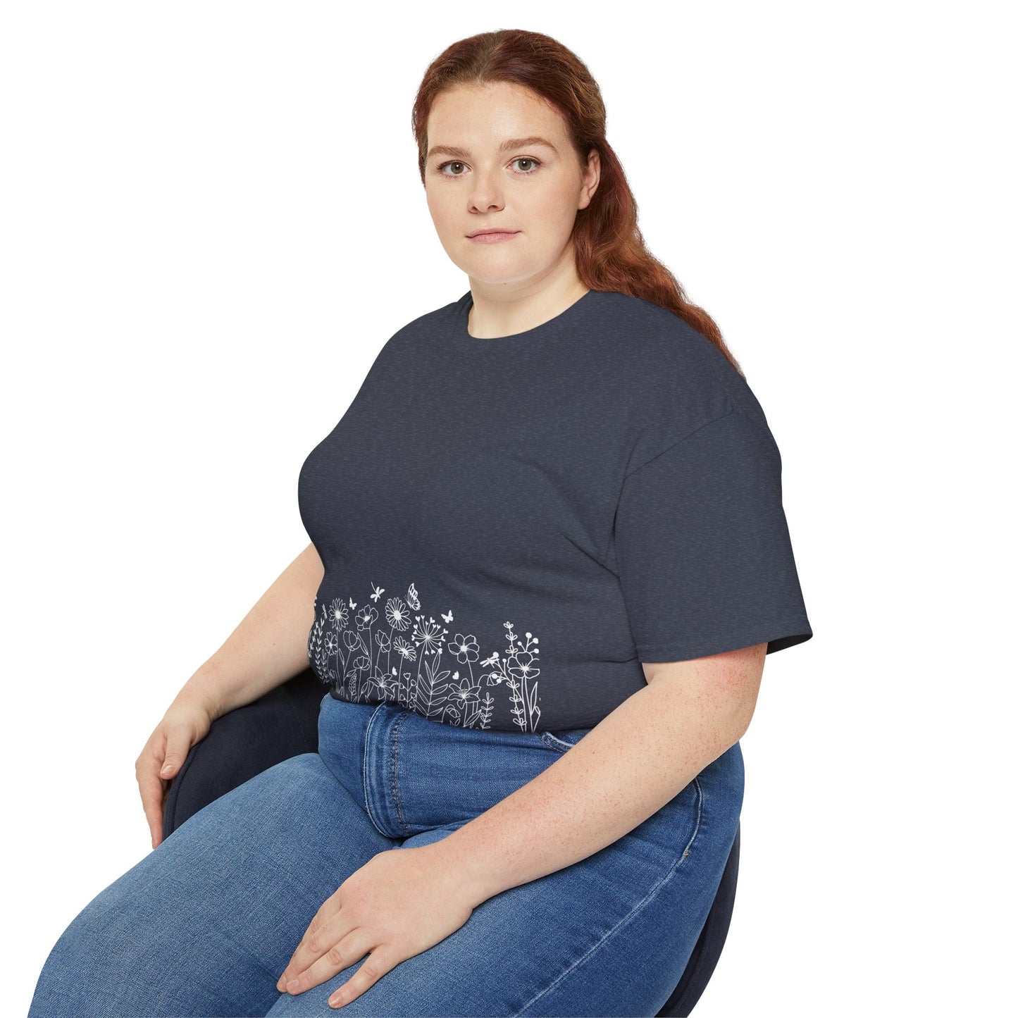 Floral Print Unisex Tee - Perfect for Spring Celebrations, Everyday Wear, Gift for Nature Lovers, Casual Style, Eco-Friendly Fashion