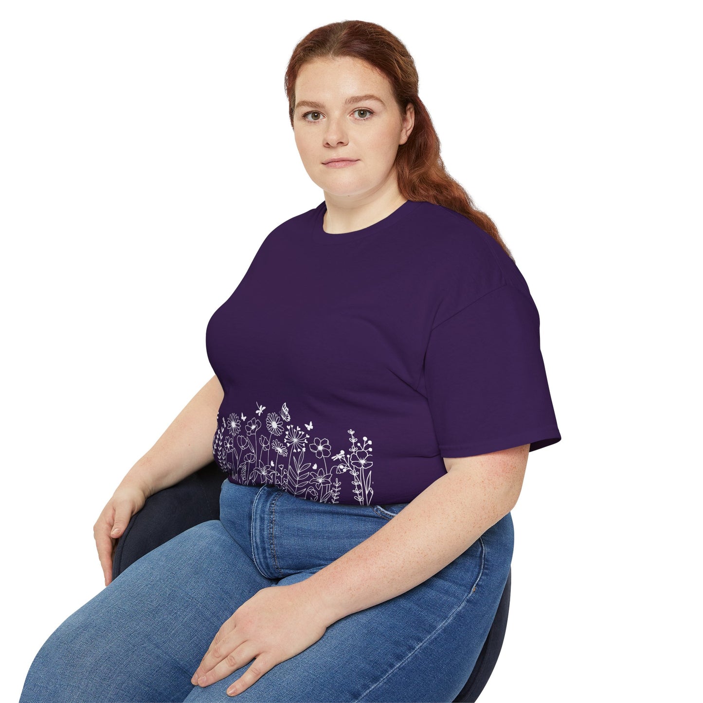 Floral Print Unisex Tee - Perfect for Spring Celebrations, Everyday Wear, Gift for Nature Lovers, Casual Style, Eco-Friendly Fashion