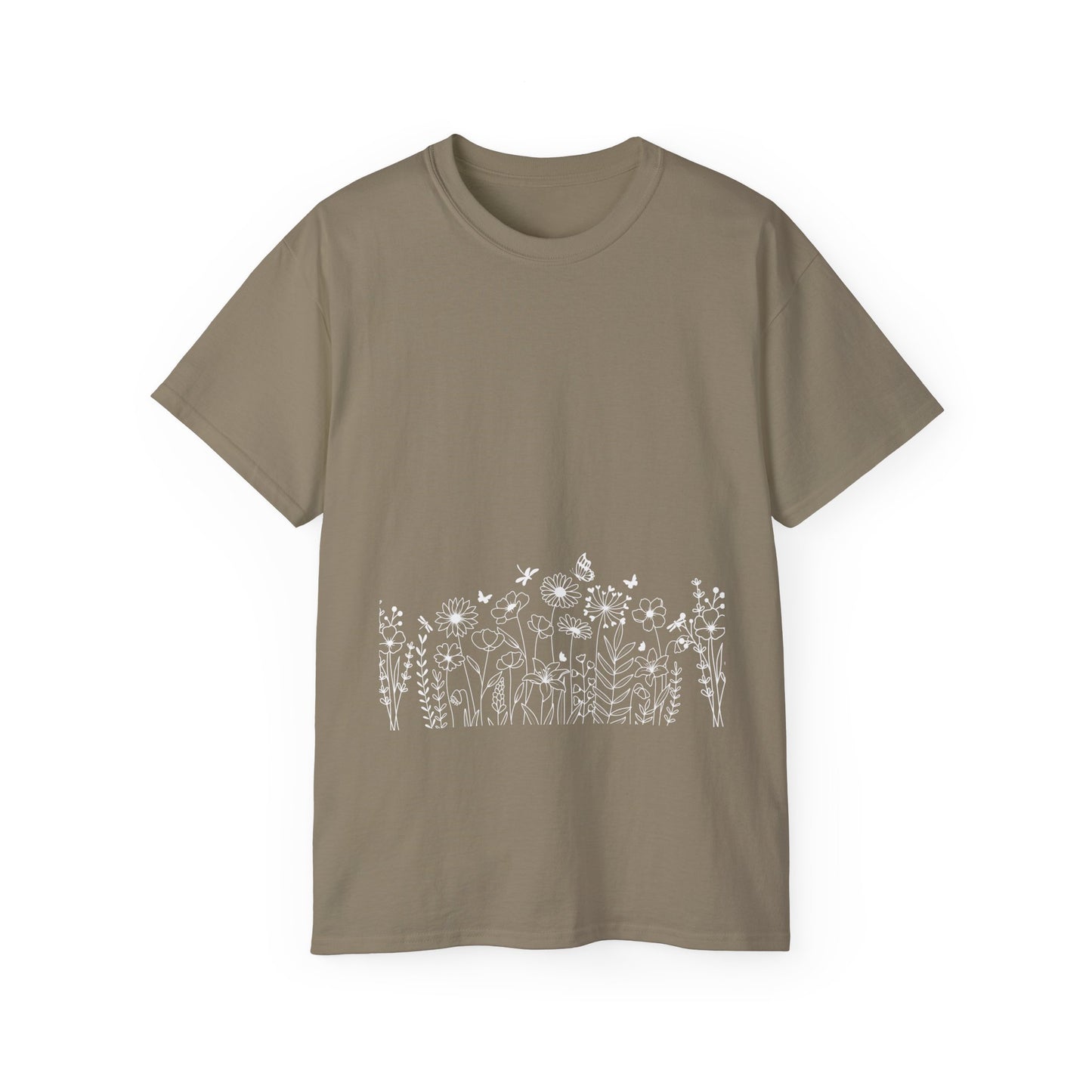 Floral Print Unisex Tee - Perfect for Spring Celebrations, Everyday Wear, Gift for Nature Lovers, Casual Style, Eco-Friendly Fashion