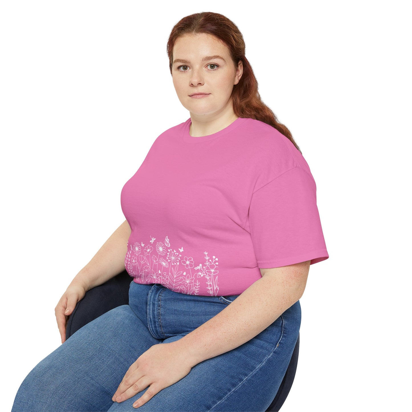 Floral Print Unisex Tee - Perfect for Spring Celebrations, Everyday Wear, Gift for Nature Lovers, Casual Style, Eco-Friendly Fashion