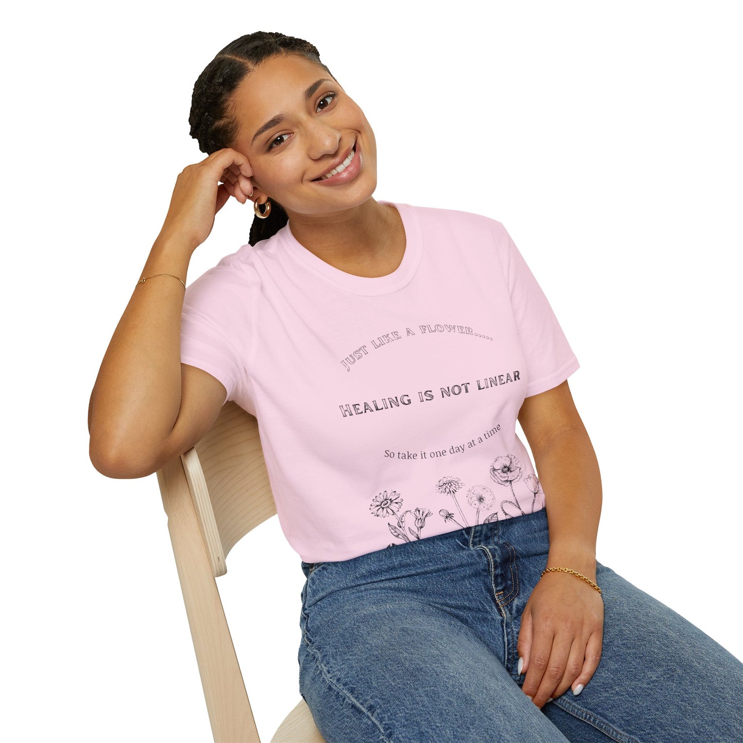 Healing Messages Unisex T-Shirt | Inspirational Apparel for Wellness, Motivational Gift, Self-Care Wear, Mindfulness Fashion
