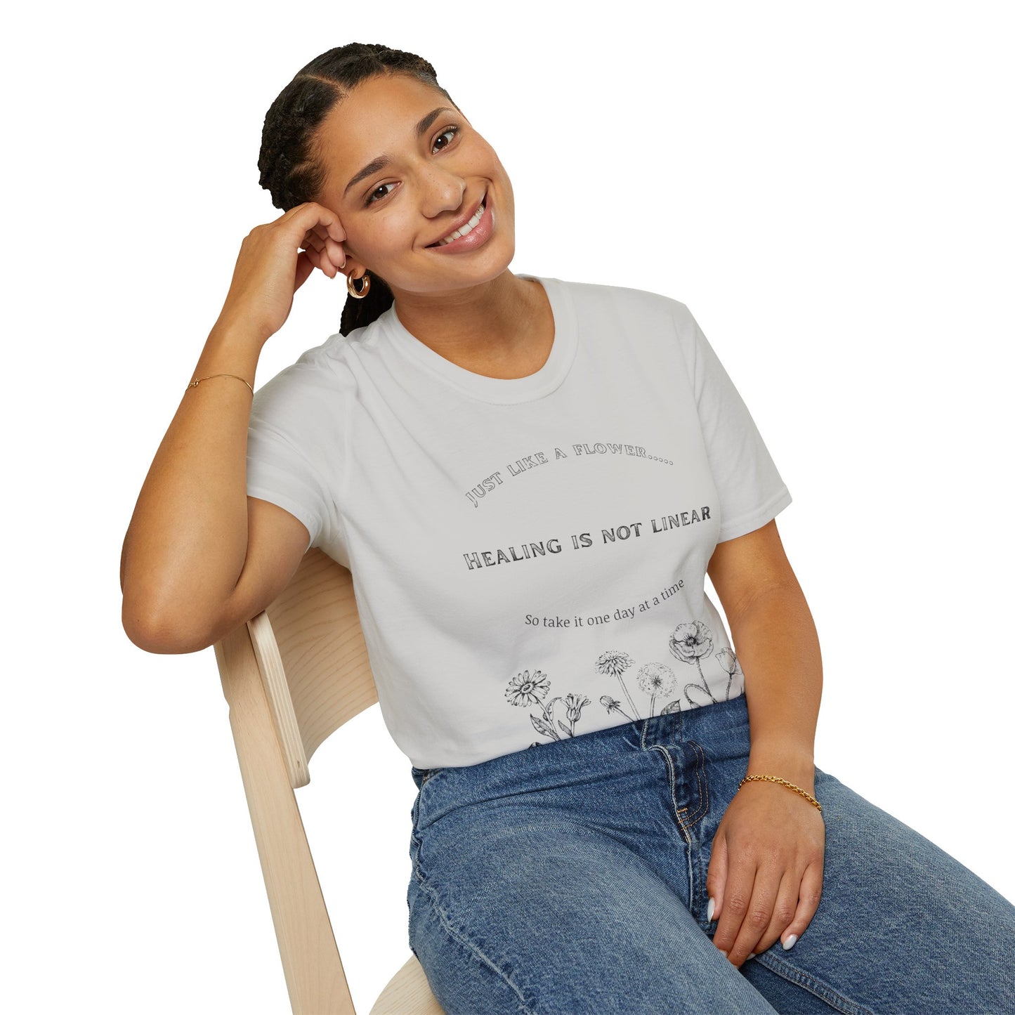 Healing Messages Unisex T-Shirt | Inspirational Apparel for Wellness, Motivational Gift, Self-Care Wear, Mindfulness Fashion