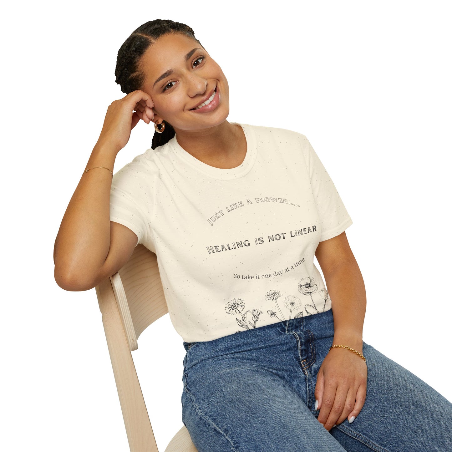 Healing Messages Unisex T-Shirt | Inspirational Apparel for Wellness, Motivational Gift, Self-Care Wear, Mindfulness Fashion