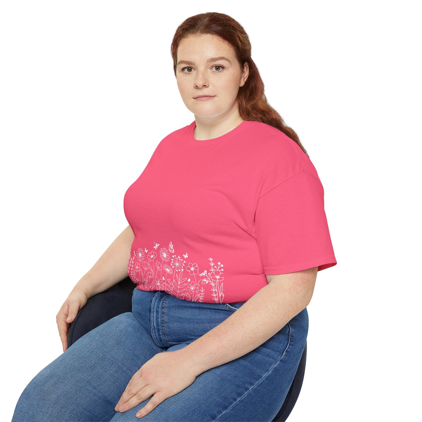 Floral Print Unisex Tee - Perfect for Spring Celebrations, Everyday Wear, Gift for Nature Lovers, Casual Style, Eco-Friendly Fashion