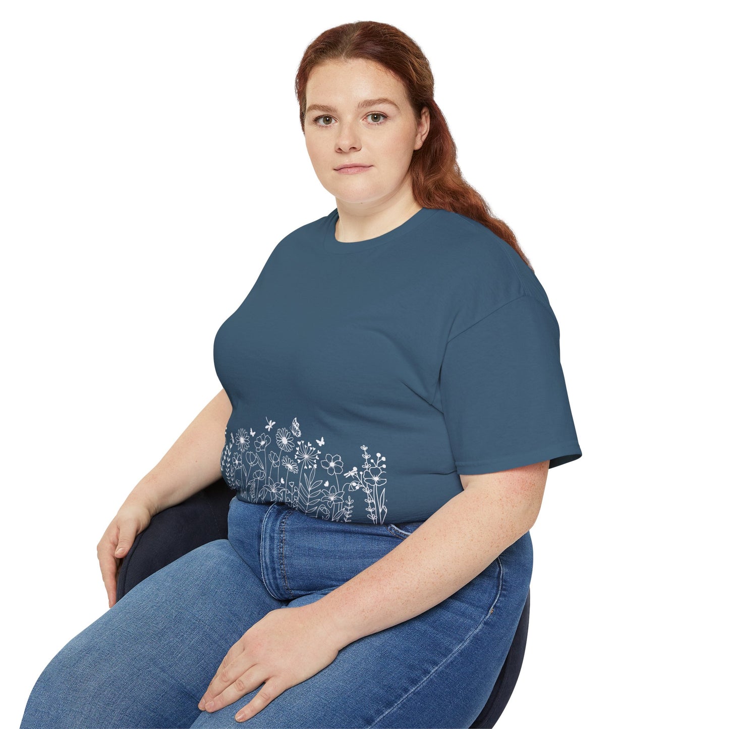 Floral Print Unisex Tee - Perfect for Spring Celebrations, Everyday Wear, Gift for Nature Lovers, Casual Style, Eco-Friendly Fashion