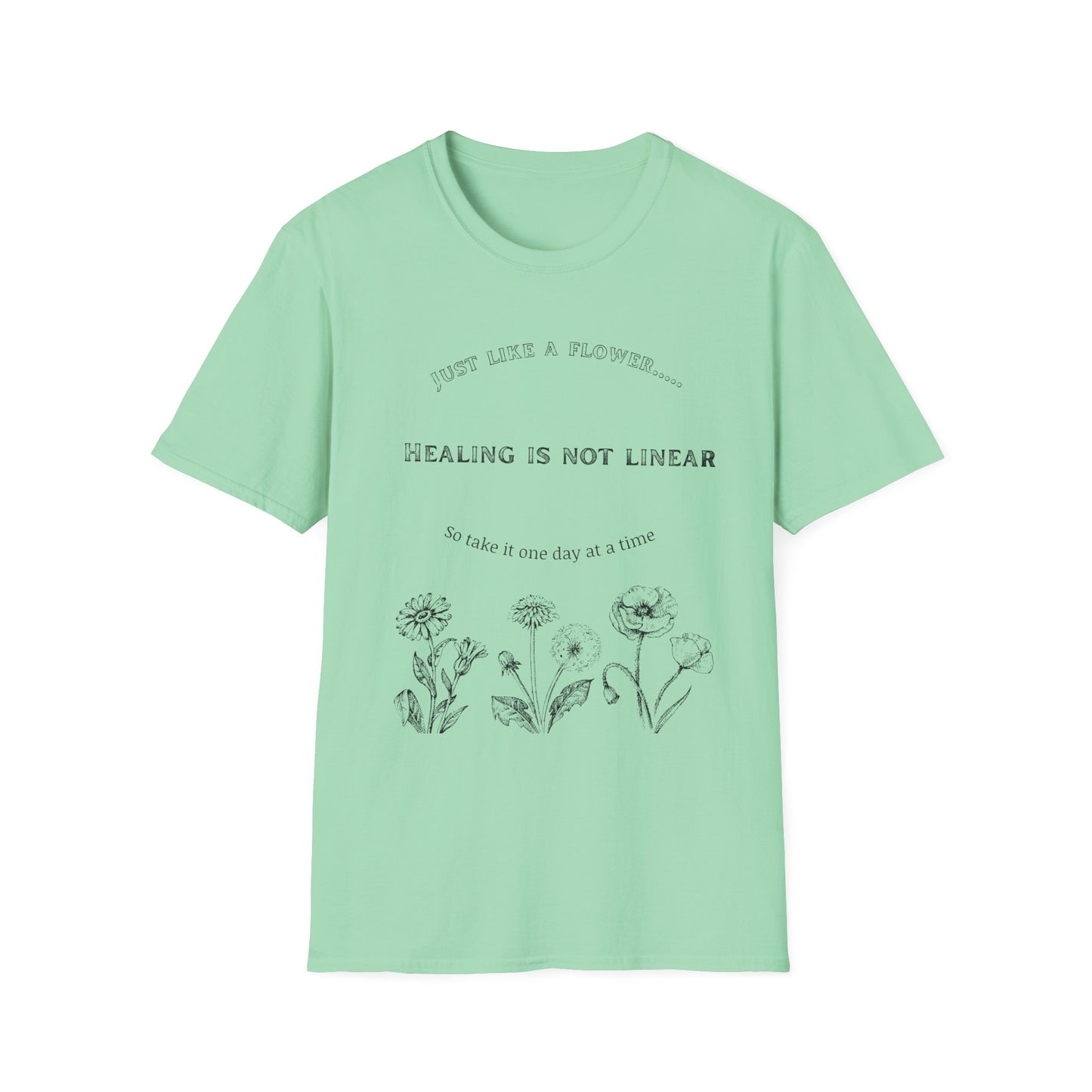 Healing Messages Unisex T-Shirt | Inspirational Apparel for Wellness, Motivational Gift, Self-Care Wear, Mindfulness Fashion
