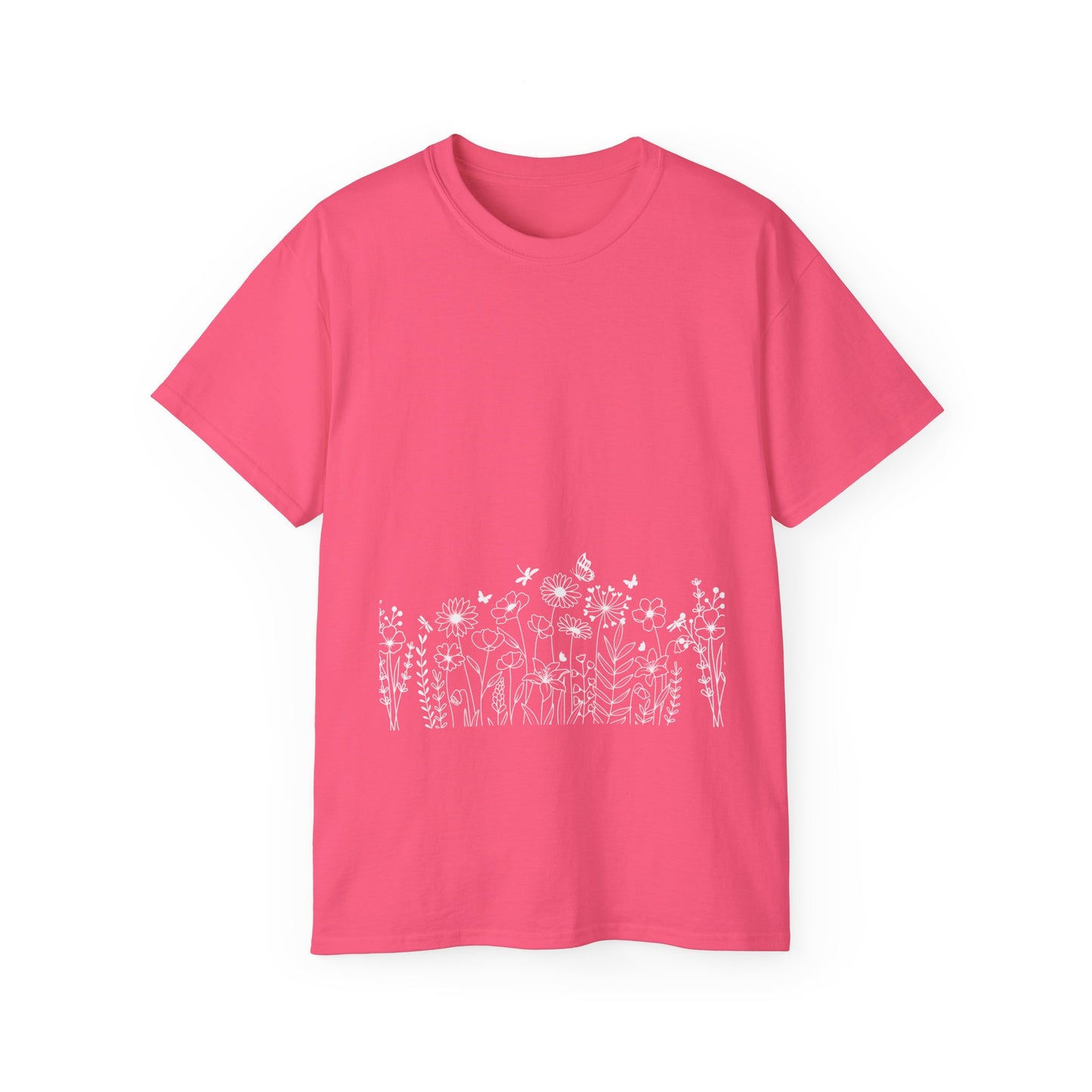 Floral Print Unisex Tee - Perfect for Spring Celebrations, Everyday Wear, Gift for Nature Lovers, Casual Style, Eco-Friendly Fashion