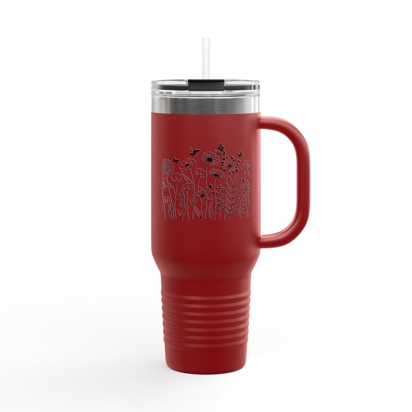 Stylish Insulated Travel Mug | 40oz Floral Design, Eco-Friendly Travel Tumbler, Perfect Gift for Coffee Lovers, Outdoor Adventures, [...]