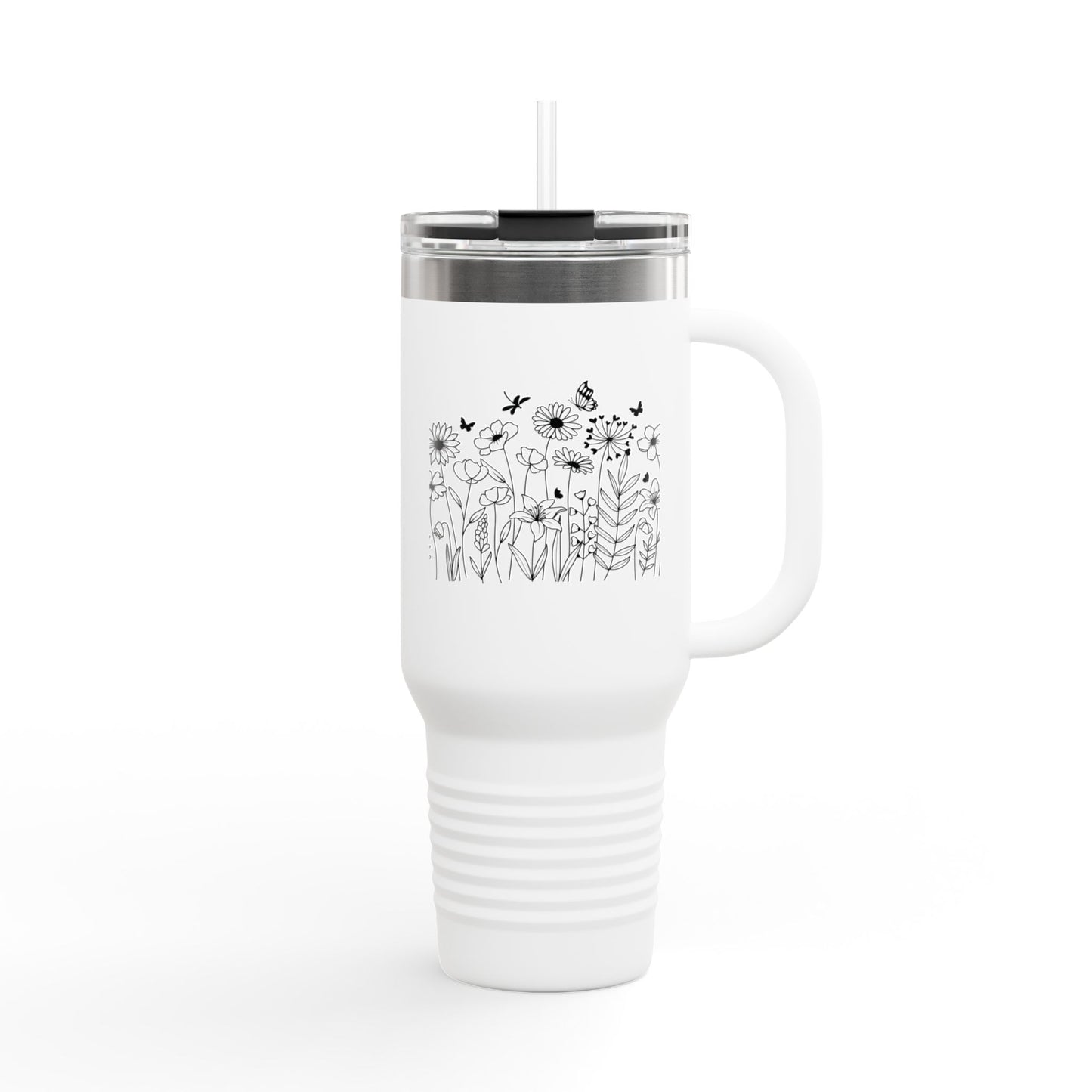 Stylish Insulated Travel Mug | 40oz Floral Design, Eco-Friendly Travel Tumbler, Perfect Gift for Coffee Lovers, Outdoor Adventures, [...]