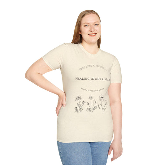 Healing Messages Unisex T-Shirt | Inspirational Apparel for Wellness, Motivational Gift, Self-Care Wear, Mindfulness Fashion