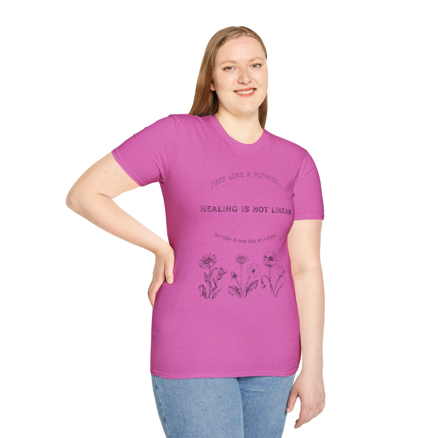 Healing Messages Unisex T-Shirt | Inspirational Apparel for Wellness, Motivational Gift, Self-Care Wear, Mindfulness Fashion