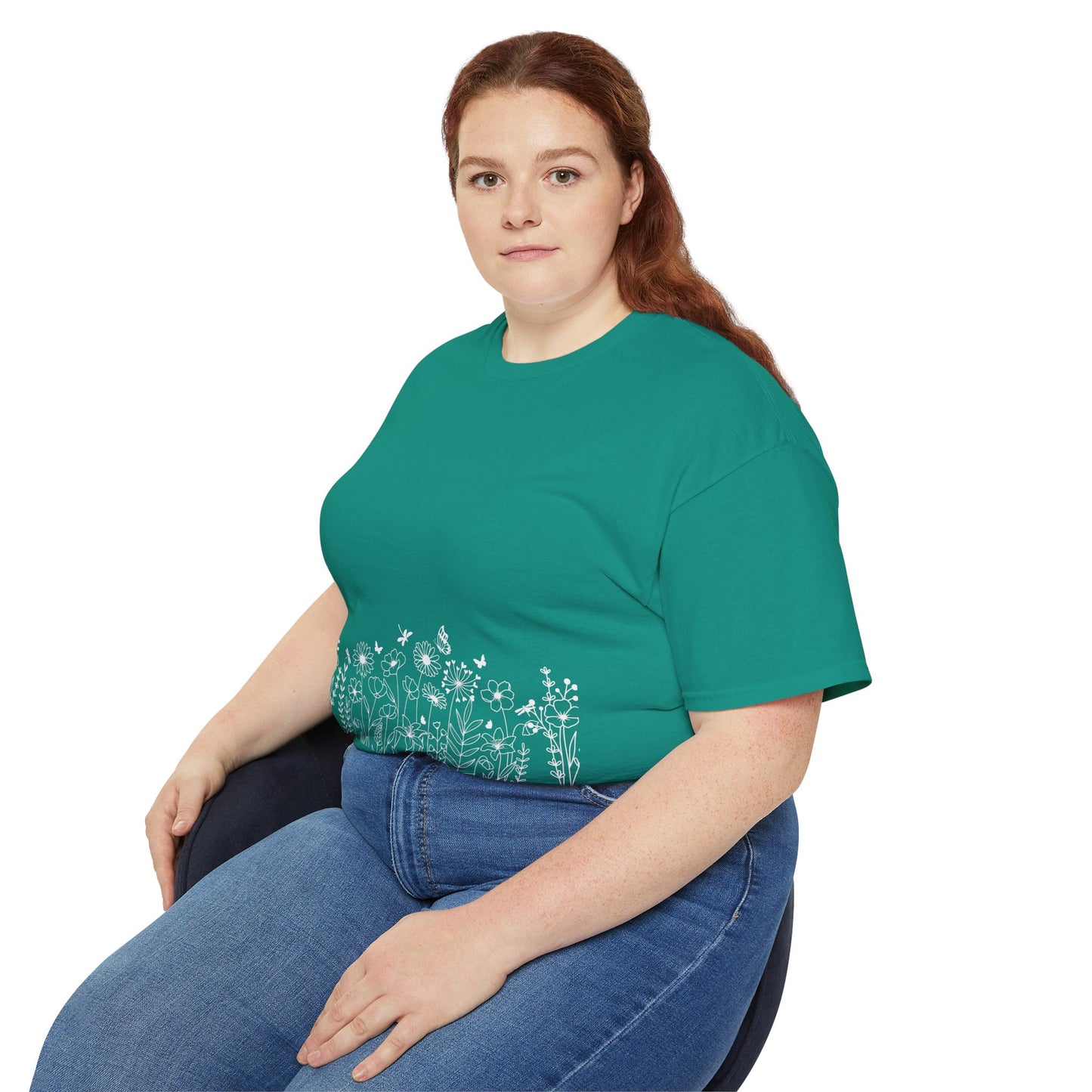 Floral Print Unisex Tee - Perfect for Spring Celebrations, Everyday Wear, Gift for Nature Lovers, Casual Style, Eco-Friendly Fashion
