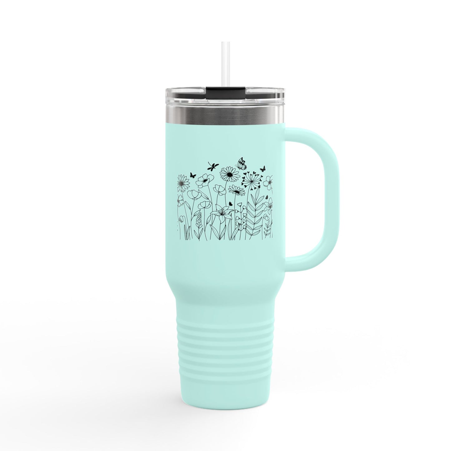Stylish Insulated Travel Mug | 40oz Floral Design, Eco-Friendly Travel Tumbler, Perfect Gift for Coffee Lovers, Outdoor Adventures, [...]