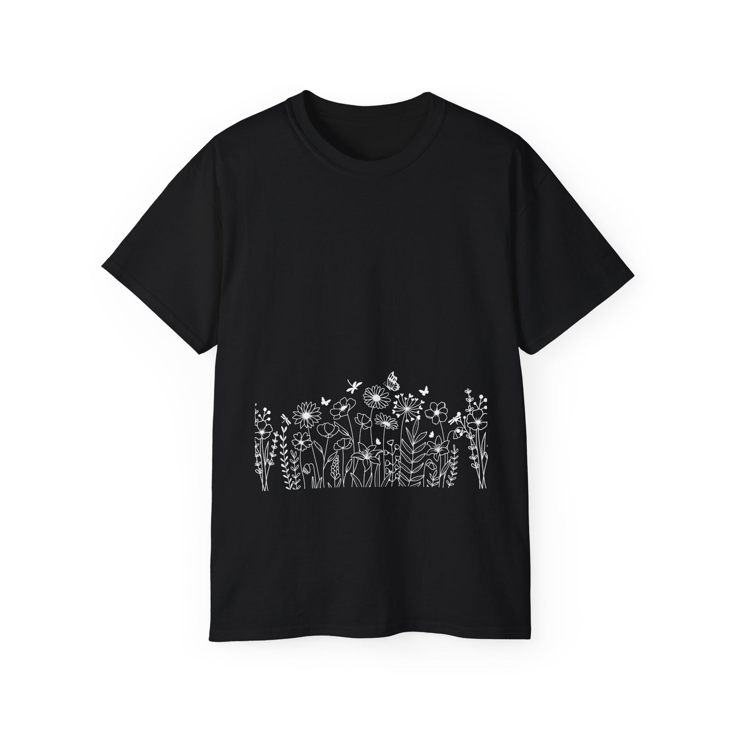 Floral Print Unisex Tee - Perfect for Spring Celebrations, Everyday Wear, Gift for Nature Lovers, Casual Style, Eco-Friendly Fashion