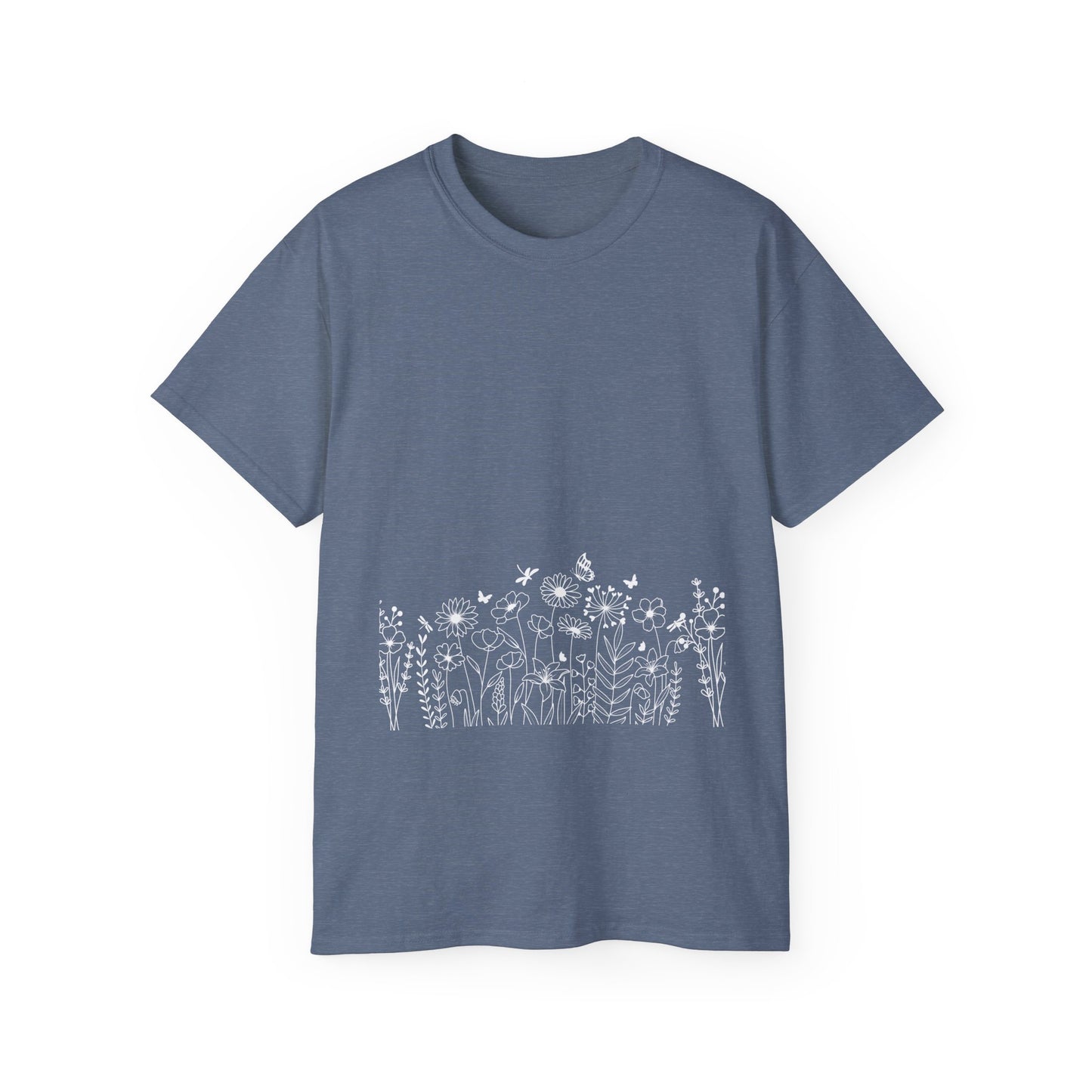 Floral Print Unisex Tee - Perfect for Spring Celebrations, Everyday Wear, Gift for Nature Lovers, Casual Style, Eco-Friendly Fashion